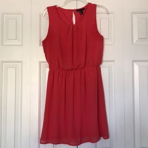 Coral summer dress